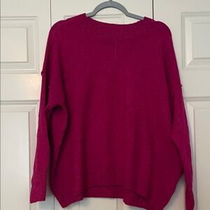 Vince Camuto Fuchsia Crew Neck Sweater
